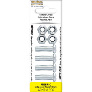 Cruiser 80330 License Plate Mounting Hardware||80330_P01-Fasteners_Metric-Steel-Inpack.Jpg||86||c3480330||1208731
