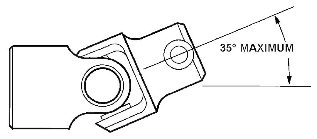 Borgeson 014952 Steering Shaft Universal Joint||ujnt_Angle.Jpg||87||b73014952||1370963