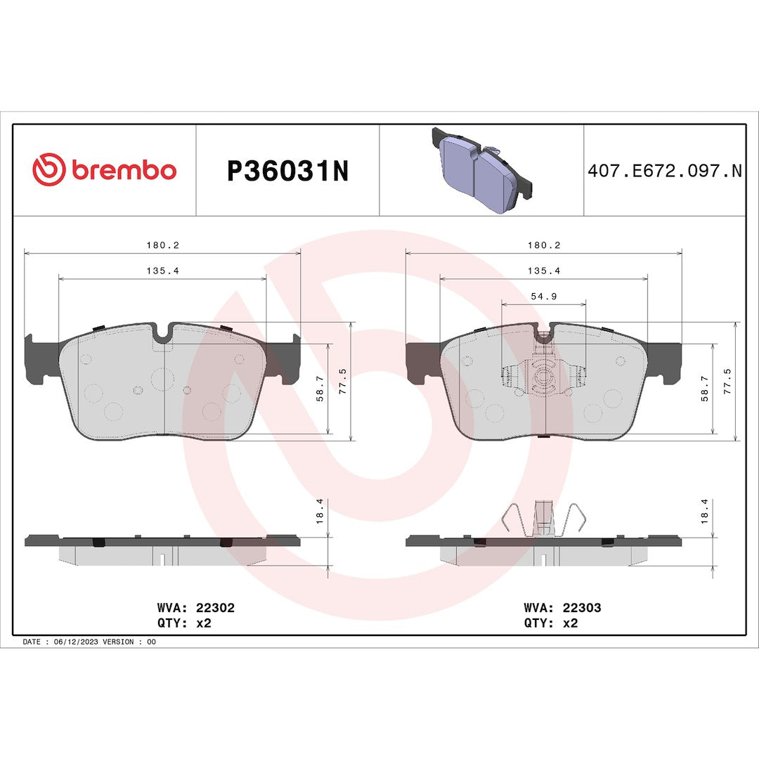 Brembo P36031n Brake Pad||p36031n_Drw.Jpg||90||brmp36031n||1753099