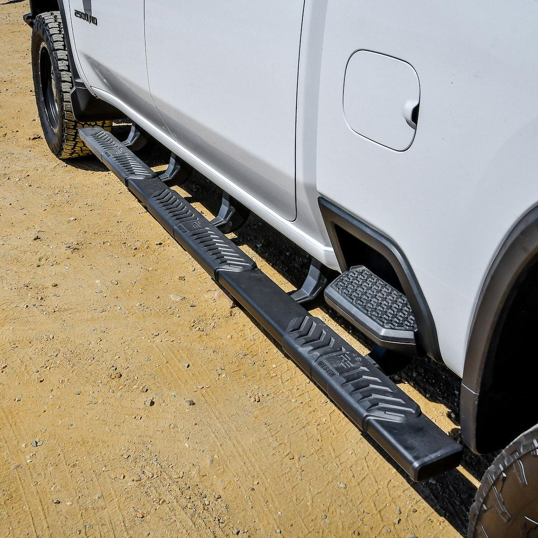 Product of Westin Automotive 28-5234765 Black Textured Oval Nerf Bar - Truck Wheel To Wheel 
