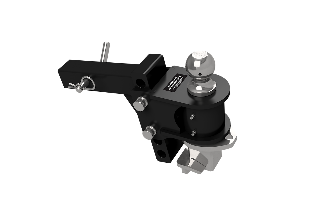 B&W Trailer Hitches T&S Tri Ball – Supporto A Sfera Multi-dimensionale Per Portellone Multi-Pro GM, 5,1 Cm, Nero