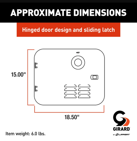 Lippert Components 2022107538 Water Heater Access Door||2022107538_1.Png||86||m6v2022107538||1774321