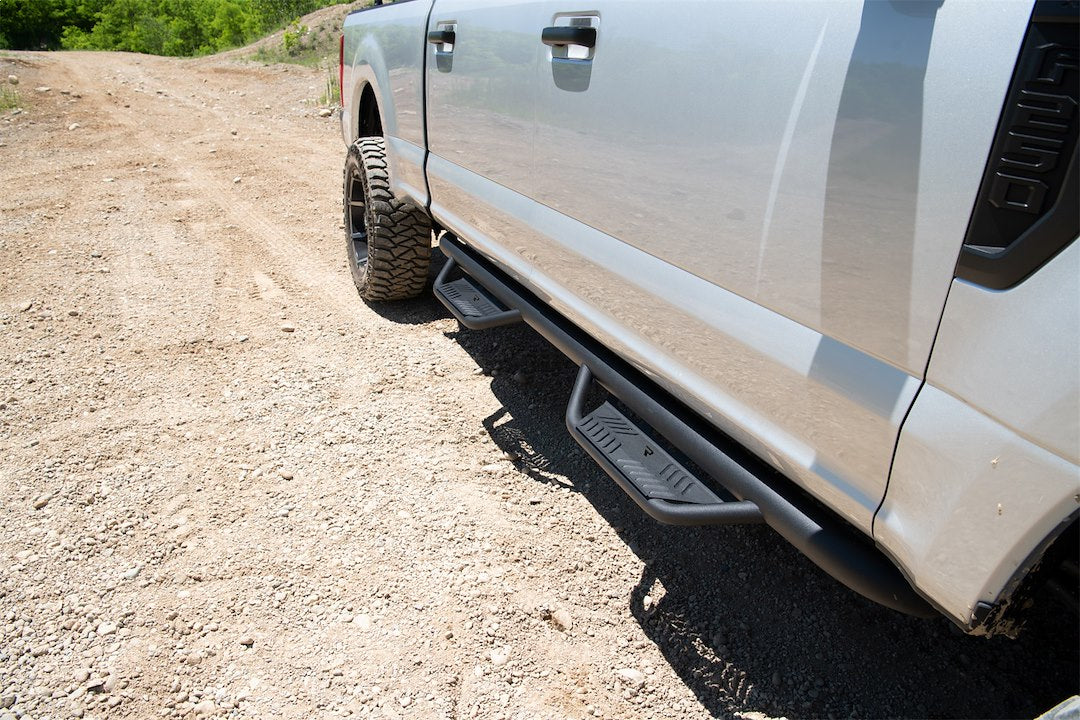 Product of N-Fab HPF17105CC-6-TX Black Textured Round Nerf Bar - Truck Wheel To Wheel 