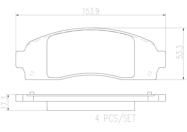 Product of Brembo P24183N Brake Pad - Set Of 4 