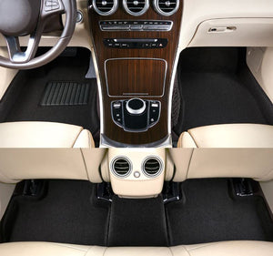 Product of 3D Mats ELEGANT Series L1TL04804709 Black Thermoplastic Rubber Of Carbon Fiber Texture Floor Liner 