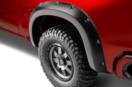 Product of Bushwacker 40106-02 Pocket Style/ Exposed Fasteners Black Fender Flare - Set Of 2 