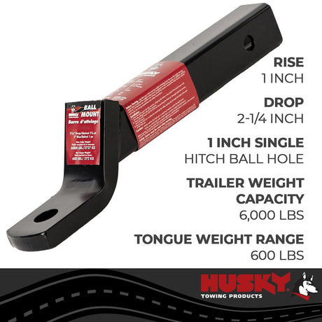 Product of Husky Towing 31369 2 Inch Receiver Trailer Hitch Ball Mount 