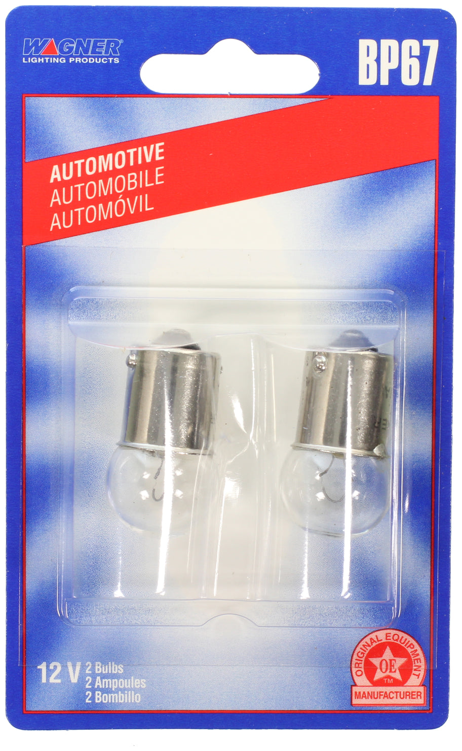 Wagner Lighting Bp67 License Plate Light Bulb||bp67_P02_Pkg.Jpg||94||w31bp67||1213025