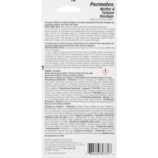 Product of Permatex 80331 Exhaust System Repair Kit