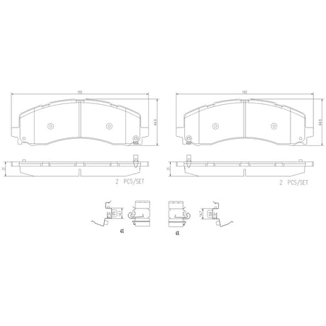 Brembo P23195n Brake Pad||p23195n_Drw.Jpg||85||brmp23195n||1755124