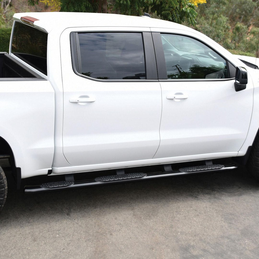 Product of Westin Automotive 21-534685 Black Powder Coated Oval Nerf Bar - Truck Wheel To Wheel 