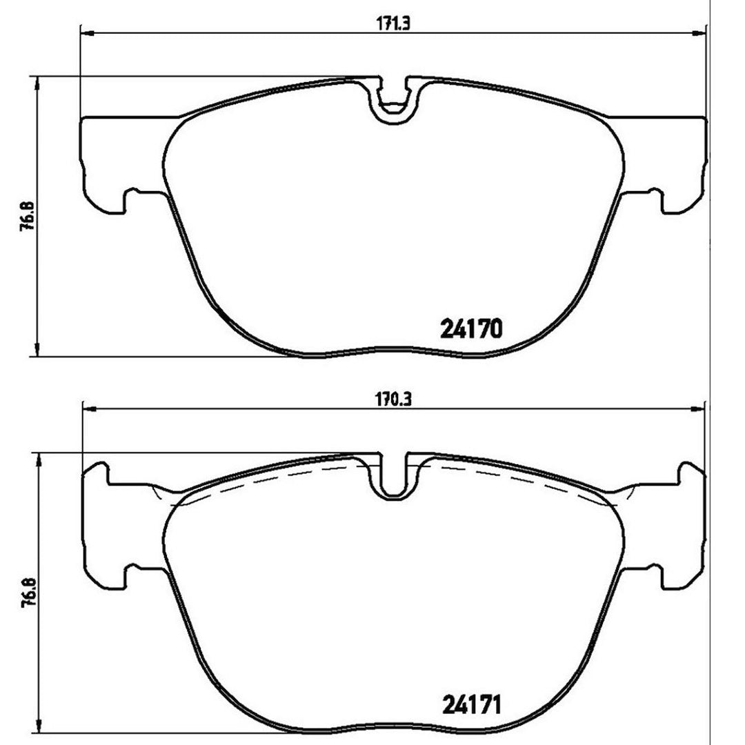 Product of Brembo P06049 Brake Pad - Set Of 4 