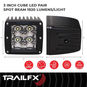 Product of TrailFX 2X2CSPPR Driving/ Fog Light 