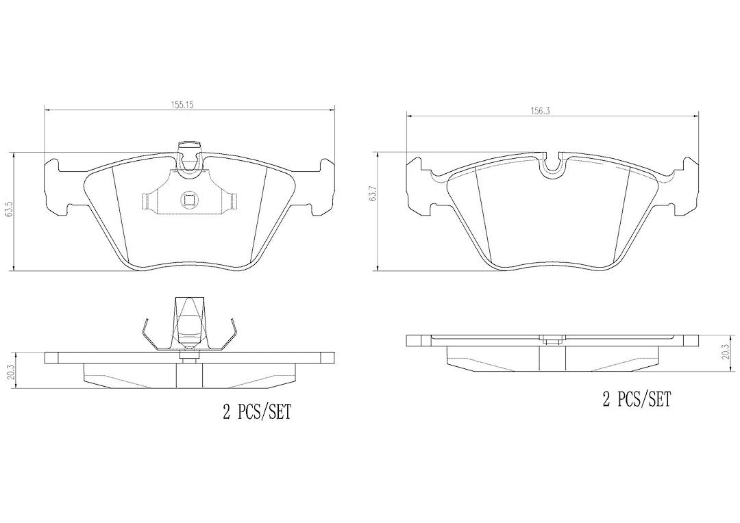 Product of Brembo P06042N Brake Pad - Set Of 4 