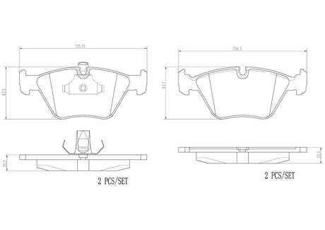 Product of Brembo P06042N Brake Pad - Set Of 4 