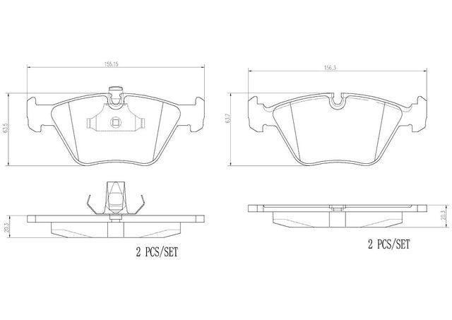 Product of Brembo P06042N Brake Pad - Set Of 4 