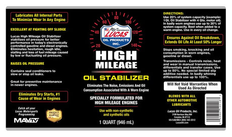 Product of Lucas Oil 10118 Oil Additive
