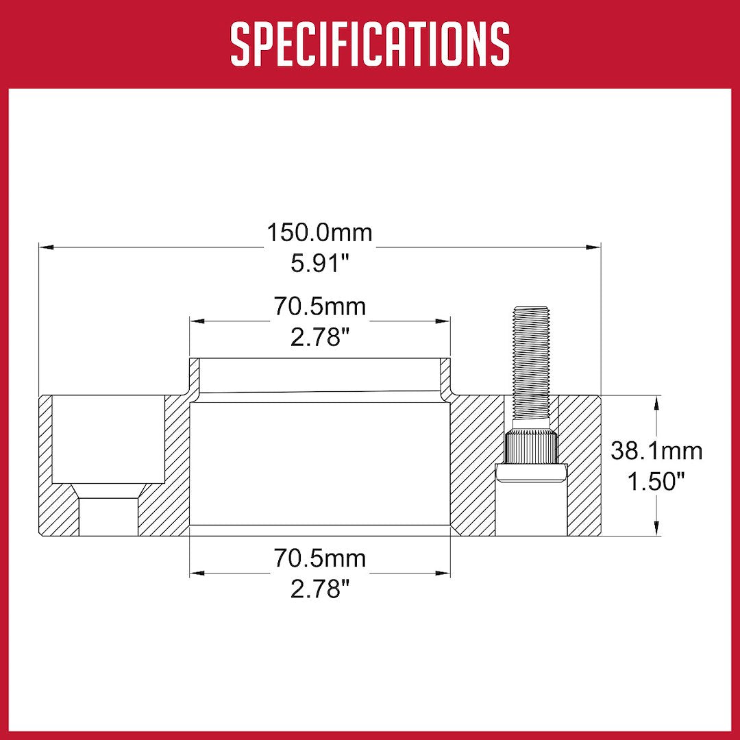 Product of Coyote Wheel Accessories 5450-5450-C Wheel Adapter