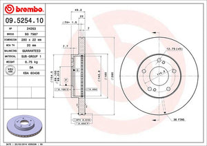 Brembo 09525410c02 Brake Rotor||09.5254.10-D.Jpg||86||brm09525410||1150113