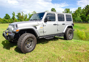 Product of N-Fab HPJ1866-TX Podium Nerf Bar With Drop Down Steps 