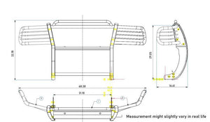Black Horse Offroad 17fr20ma-Plfr Grille Guard||17fr20ma-Plfr_9.Jpeg||93||blk17fr20mafr||1788464