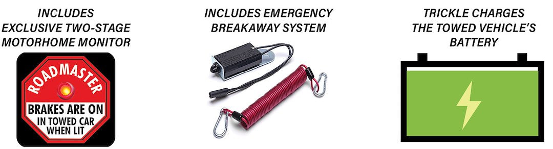 Product of Roadmaster 8700 Vehicle Mounted Direct Proportional System Towed Vehicle Brake Control Yes 