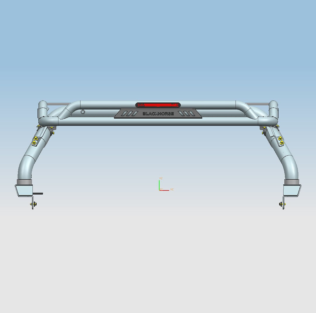 Product of Black Horse Offroad ATRB9BK Tube Powder Coated Steel Truck Bed Bar 