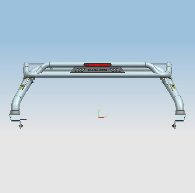 Product of Black Horse Offroad ATRB9BK Tube Powder Coated Steel Truck Bed Bar 
