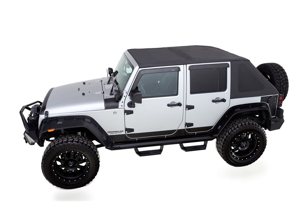 Product of Rampage 139935 Fastback Top Black Diamond Sailcloth Fabric Soft Top 