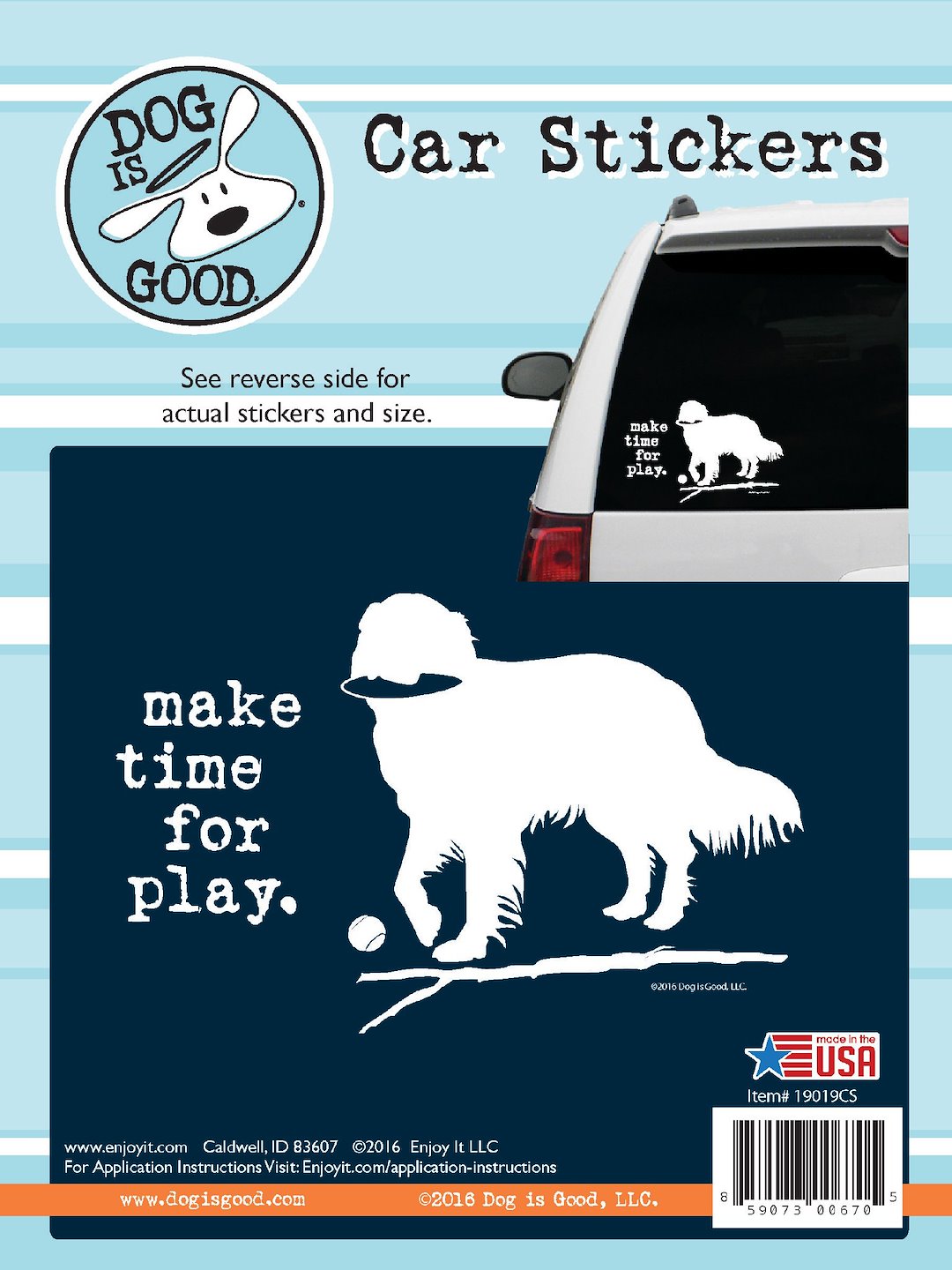 Enjoy It 19019cs Decal||make Time For Play.Jpg||85||e7g19019cs||1583245