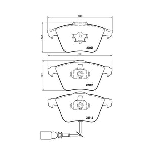 Product of Brembo P85079 Brake Pad - Set Of 4 