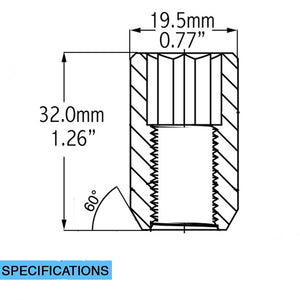 Product of Coyote Wheel Accessories 781140 60 Degree Conical 7/16x20 Lug Nut 