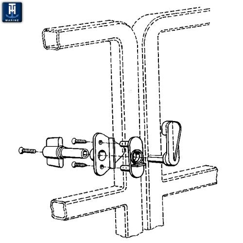 Product of T-H Marine Gl-1-Dp Pontoon Boat Gate Latch