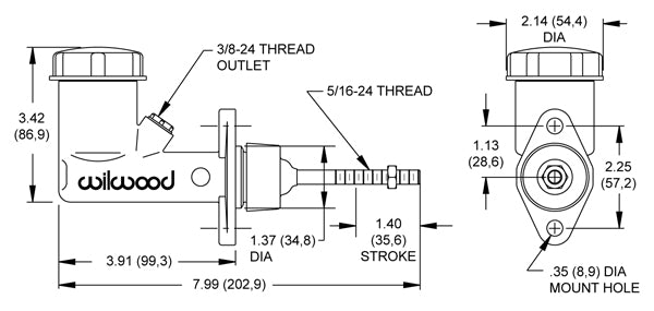 Wilwood Brakes 260-2636 Brake Master Cylinder||260-2636_1.Jpg||86||w642602636||1059411