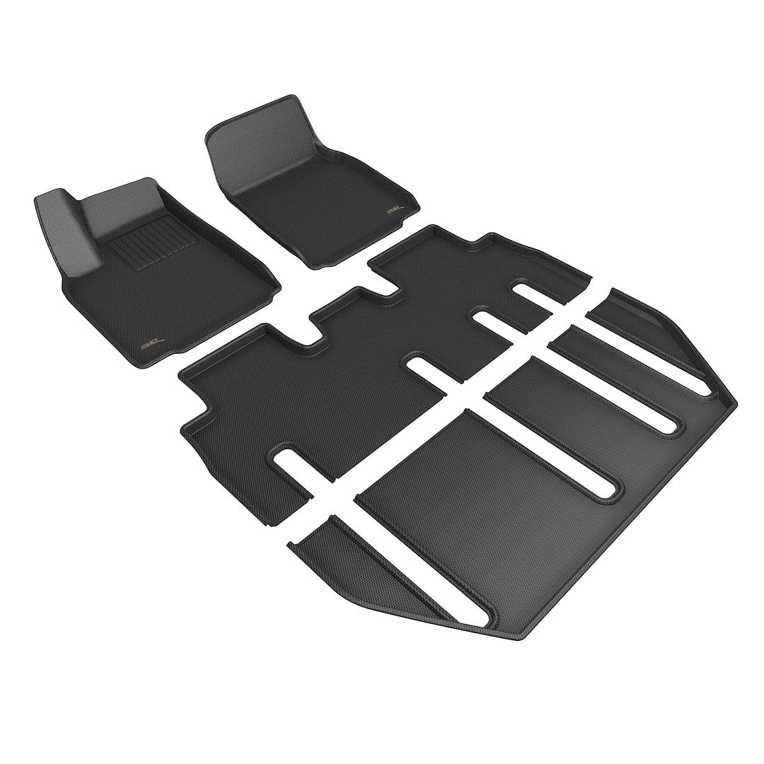 Product of 3D Mats KAGU L1TL04801509 Black Thermoplastic Rubber Of Carbon Fiber Texture Floor Liner 