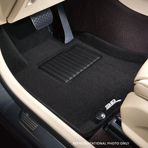 Product of 3D Mats KAGU L1FR10704709 Black Thermoplastic Rubber Of Carbon Fiber Texture Floor Liner 