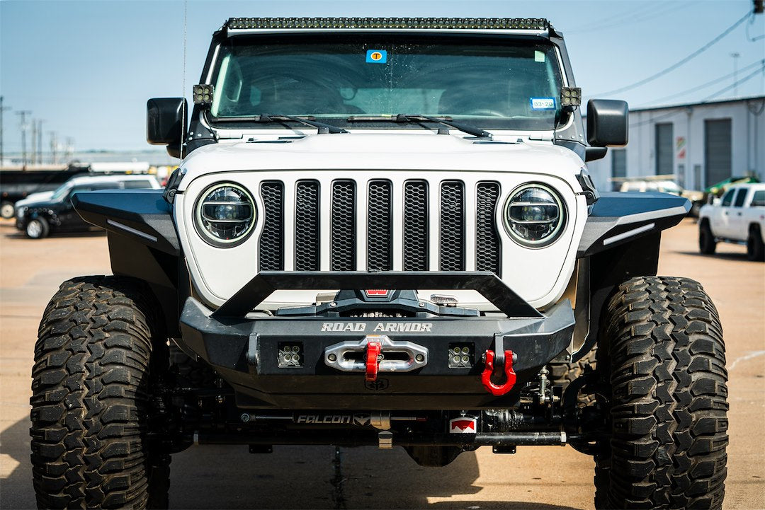 Product of Road Armor 518AFFWB Non-Exposed Fasteners Black Fender Flare - 