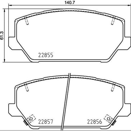 Product of Brembo P30102 Brake Pad - Set Of 4 