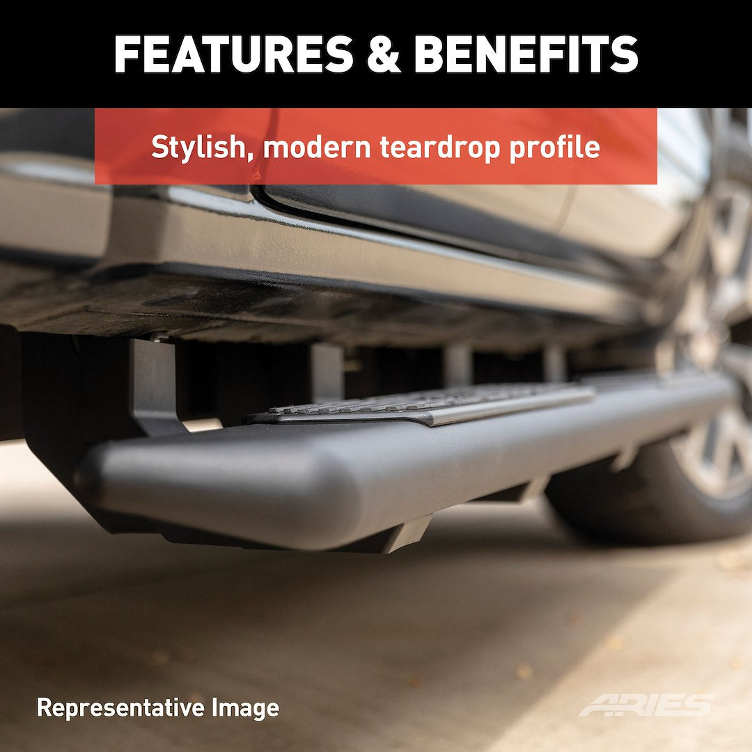 Product of Aries 2057975 Black Powder Coated Running Board 
