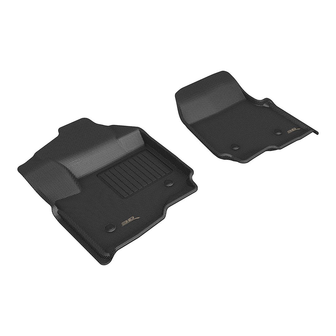 Product of 3D Mats KAGU L1FR16001509 Black Thermoplastic Rubber Of Carbon Fiber Texture Floor Liner 