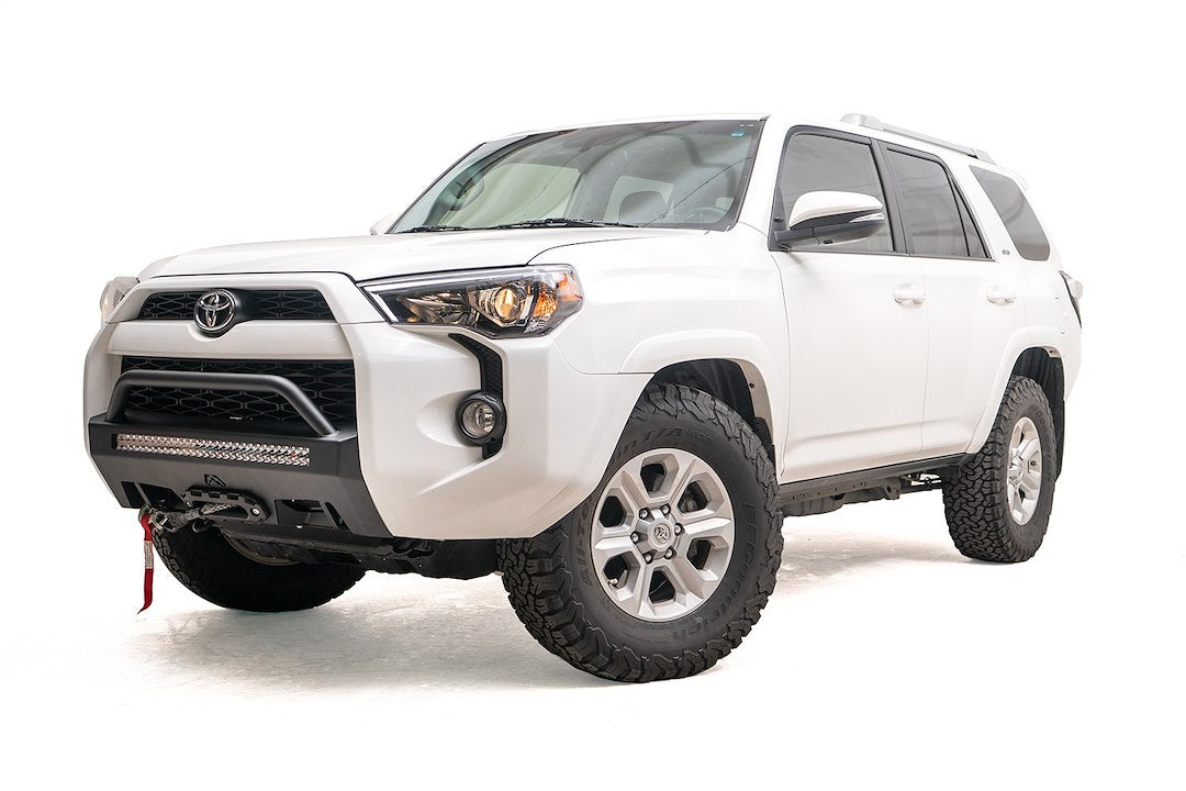 Product of Fab Fours T4R-N4552-1 Hidden Winch Steel Powder Coated Bumper 