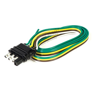 Husky Towing 13193 Trailer Wiring Connector||hus_13193_4 Wire Flat Connector Gf.Jpg||85||hus13193||2165081