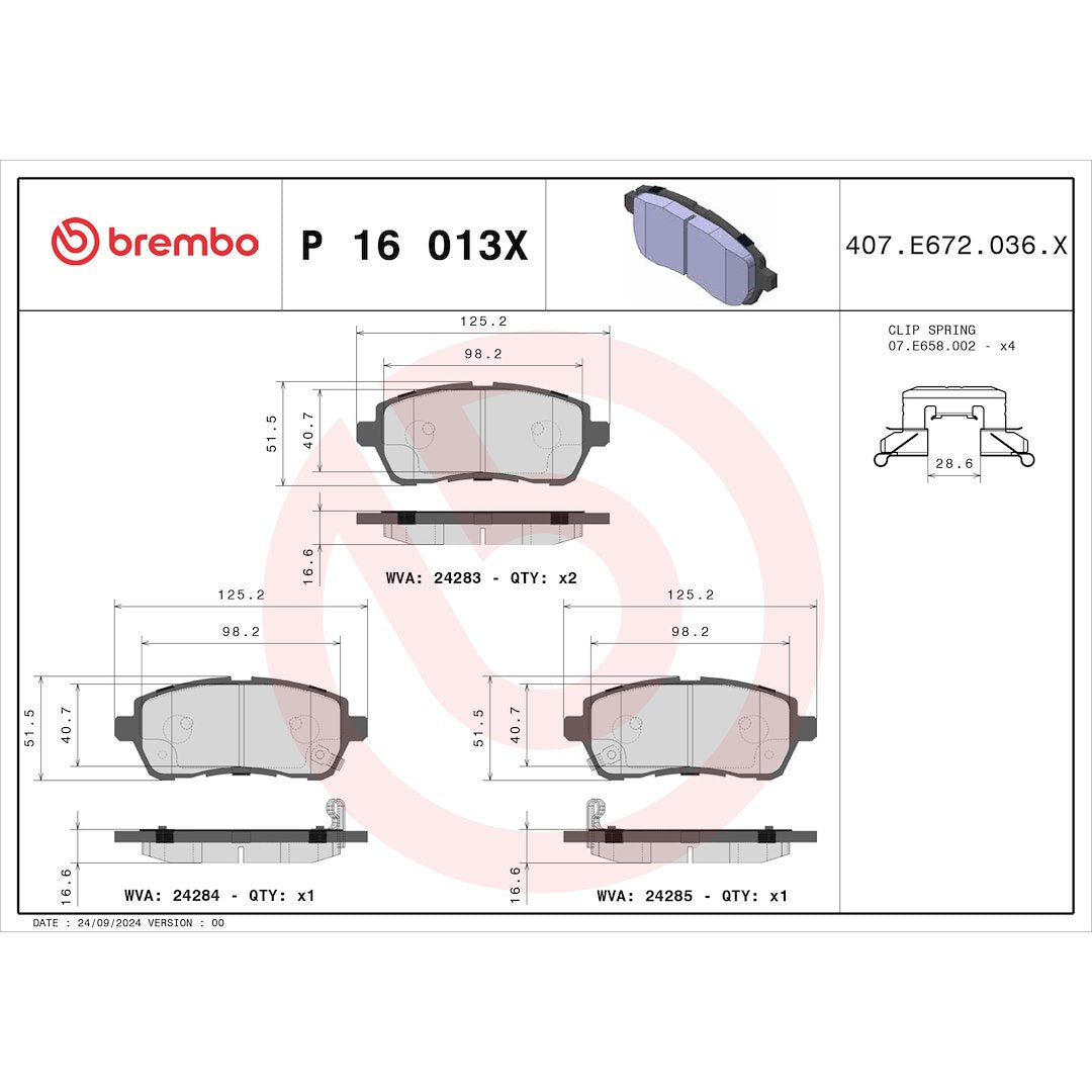 Brembo P16013x Brake Pad||p16013x_Drw.Jpg||88||brmp16013x||1754929