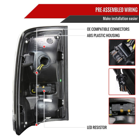 Product of Spec-D Tuning LT-RAM09SMLED-RS Tail Light Assembly 