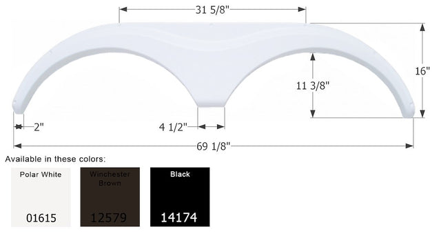 Product of Icon 14174 Fender Skirt