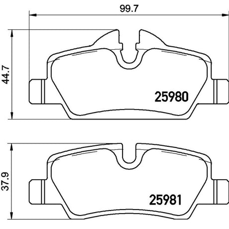 Product of Brembo P06090 Brake Pad - Set Of 4 