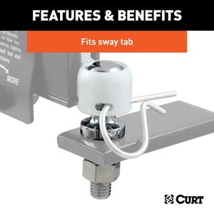 Curt 40093 Weight Distribution Hitch Sway Control Ball||40093_3008x1990_Fc.Jpg||89||c9340093||1070385