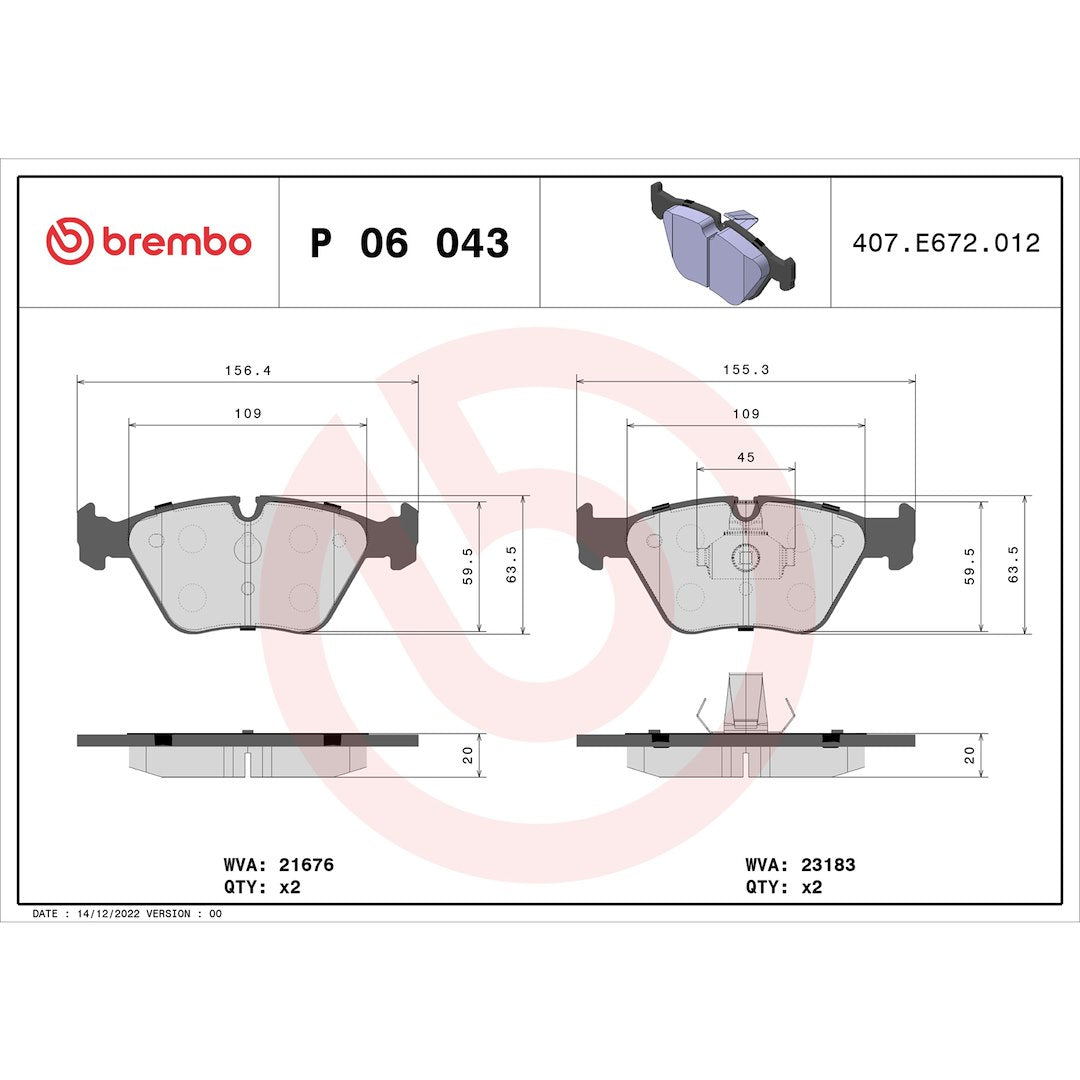Brembo P06043 Brake Pad||p06043_Drw.Jpg||88||brmp06043||1752266