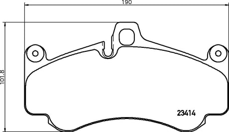Product of Brembo P65032N Brake Pad - Set Of 4 