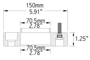 Product of Coyote Wheel Accessories 5450-5450-B14 Wheel Adapter
